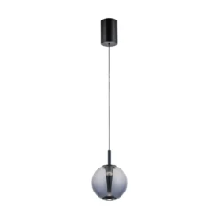 LED-Pendellampe PURE Infinity, grau/rauchgrau, Ø 18 cm, CCT