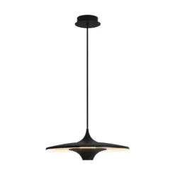 LED-Pendellampe Rene, schwarz, Ø 42 cm, Metall