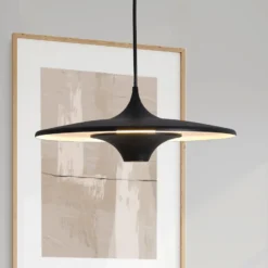 LED-Pendellampe Rene, schwarz, Ø 42 cm, Metall