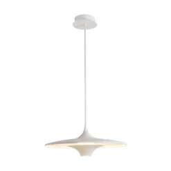 LED-Pendellampe Rene, weiß, Ø 42 cm, Metall