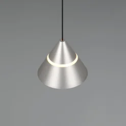 LED-Pendellampe Romeo, Ø 14 cm, nickelfarben, Metall, CCT