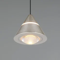 LED-Pendellampe Romeo, Ø 14 cm, nickelfarben, Metall, CCT