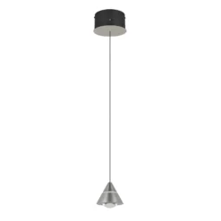 LED-Pendellampe Romeo, Ø 14 cm, nickelfarben, Metall, CCT