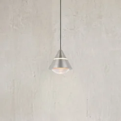 LED-Pendellampe Romeo, Ø 14 cm, nickelfarben, Metall, CCT