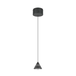 LED-Pendellampe Romeo, Ø 14 cm, schwarz, Metall, CCT