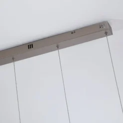 LED-Pendellampe Seeds, cremefarben, Länge 75 cm, Glas 4-flg.