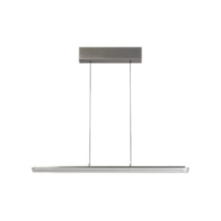 LED-Pendellampe Torvi, Länge 135 cm, nickelfarben/weiß, CCT