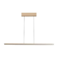 LED-Pendellampe Torvi, sandfarben/weiß, Länge 115 cm, CCT