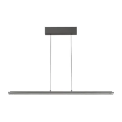 LED-Pendellampe Torvi, sandgrau/rauchgrau, Länge 115 cm, CCT