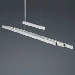 LED-Pendellampe Trajan, 2.700-5.000K, nickel matt