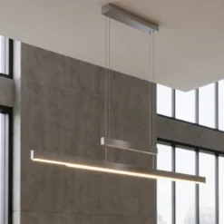 LED-Pendellampe Trajan, 2.700-5.000K, nickel matt