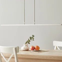 LED-Pendellampe Zelena, stahl, Länge 122 cm, Metall, CCT