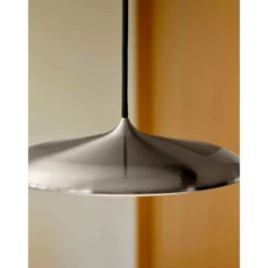 LED-Pendelleuchte Artist, Ø 25 cm, stahlfarben, Edelstahl