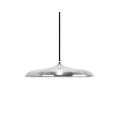 LED-Pendelleuchte Artist, Ø 25 cm, stahlfarben, Edelstahl