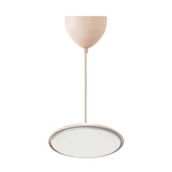 LED-Pendelleuchte Artist, Ø 25 cm, staubrosa, Metall