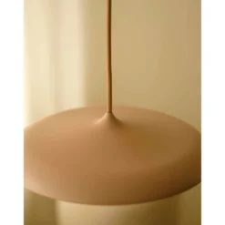 LED-Pendelleuchte Artist, Ø 25 cm, staubrosa, Metall