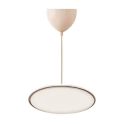 LED-Pendelleuchte Artist, Ø 40 cm, staubrosa, Metall