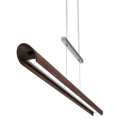 LED-Pendelleuchte Colombia S, Nussbaum