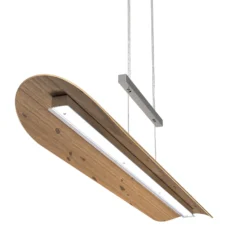 LED-Pendelleuchte Colombia XL, Asteiche natur