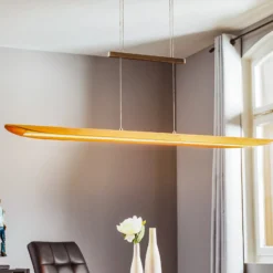 LED-Pendelleuchte Colombia XL, Eiche natur