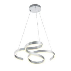 LED-Pendelleuchte Francis, aluminium gebürstet