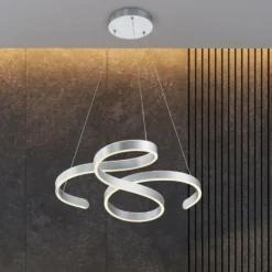 LED-Pendelleuchte Francis, aluminium gebürstet