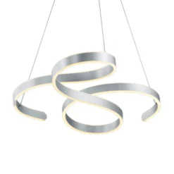 LED-Pendelleuchte Francis, aluminium gebürstet