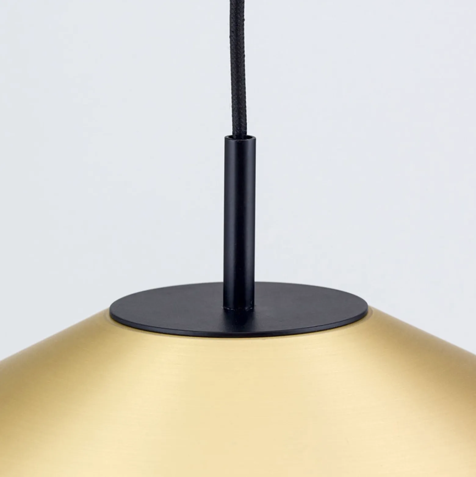 LED-Pendelleuchte Gourmet, Schirm messing-matt