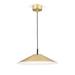 LED-Pendelleuchte Gourmet, Schirm messing-matt