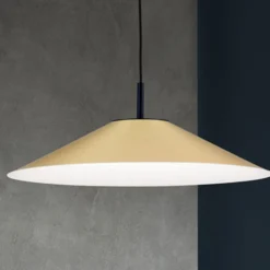 LED-Pendelleuchte Gourmet, Schirm messing-matt
