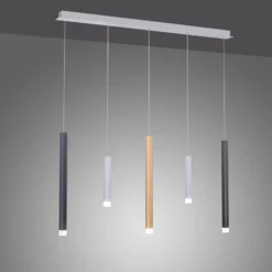 LED-Pendelleuchte PURE Gemin, bunt, 5-flammig