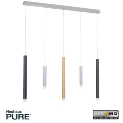 LED-Pendelleuchte PURE Gemin, bunt, 5-flammig