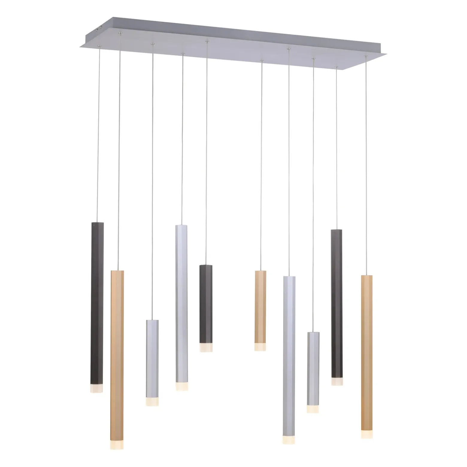 LED-Pendelleuchte PURE Gemin, bunt, 10-flammig