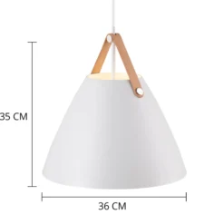 LED-Pendelleuchte Strap 36, weiß