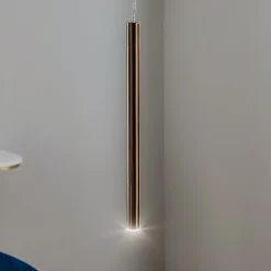 LED-Pendelleuchte Varas, einflammig, gold