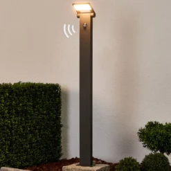 LED-Pollerlampe Marius mit Sensor, 100 cm