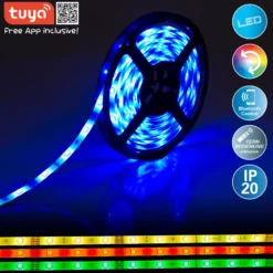 LED-RGB Stripe mit Fernbedienung, Länge 5 Meter