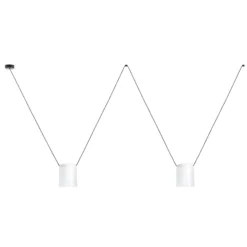 LEDS-C4 Attic Double Zylinder Ø 15cm weiß