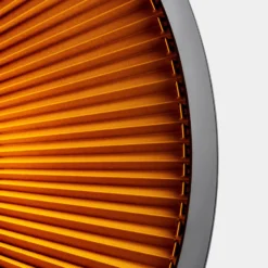 LEDS-C4 Hängeleuchte Umbrella, schwarz-gold, Stahl, Ø 100 cm