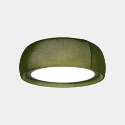 LEDS-C4 LED-Deckenlampe Gong, grün, 3.000 K, Ø 61,2 cm