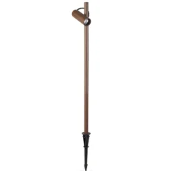 LEDS-C4 LED-Erdspießstrahler Juncus, braun, 3.000 K