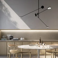 LEDS-C4 LED-Hängeleuchte Invisible Triplex, 2.700 K, schwarz