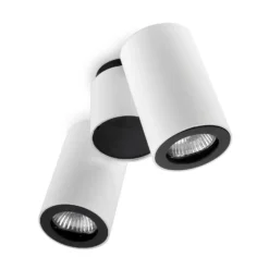 LEDS-C4 Pipe Deckenspot zweiflammig weiß-schwarz