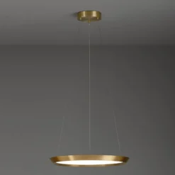 LEDS-C4 Saturn LED-Hängelampe messing satin Ø 60cm