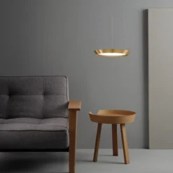 LEDS-C4 Saturn LED-Hängelampe messing satin Ø 60cm