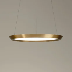LEDS-C4 Saturn LED-Hängelampe messing satin Ø 60cm