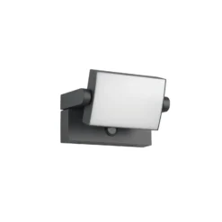 LED-Sensor-Außenwandlampe KANSAS anthrazit Breite 20 cm IP54