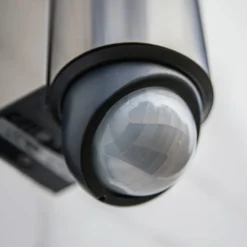 LED-Sensor-Außenwandleuchte LEDA, Edelstahl, Höhe 35 cm IP44