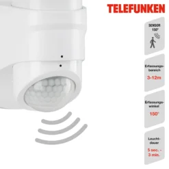 LED-Sensor-Außenwandstrahler Bilbao 2-flammig weiß
