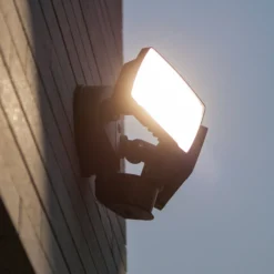 LED-Sensor-Außenwandstrahler CHIMERA, schwarz, 2-flg., IP54